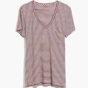 Madewell 100% Cotton V-Neck TShirt Tee Small NEW
